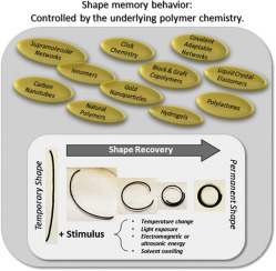 New directions in the chemistry of shape memory polymers — graphical abstract