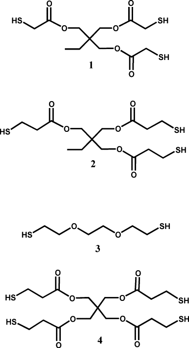 Effects of neighboring sulfides and pH on ester hydrolysis in thiol–acrylate photopolymers — graphical abstract