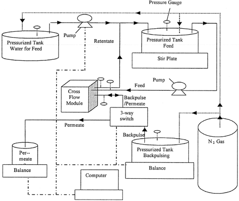 MEMBRANE SURFACE MODIFICATION AND BACKPULSING FOR WASTEWATER TREATMENT — graphical abstract