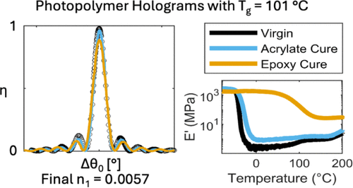 Multistage Networks for Glassy Holographic Photopolymers — graphical abstract
