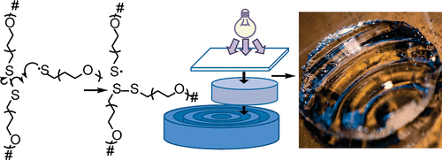 Photodegradable, Photoadaptable Hydrogels via Radical-Mediated Disulfide Fragmentation Reaction — graphical abstract