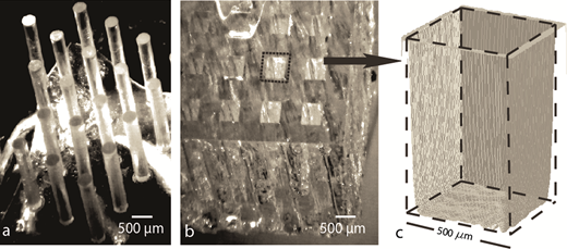 Soft-lithography fabrication of microfluidic features using thiol-ene formulations — graphical abstract