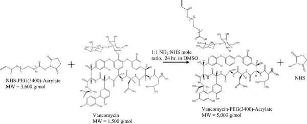 Vancomycin Derivative Photopolymerized to Titanium Kills S. epidermidis — graphical abstract